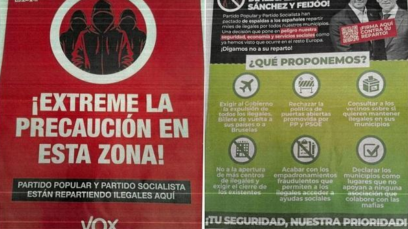 El Observatorio del Discurso de Odio denuncia a VOX ante la Fiscalía por panfletos distribuidos en Granada que "demonizan"a las personas migrantes