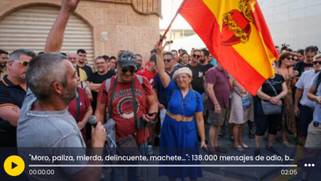 "Moro, paliza, mierda, delincuente, machete…": 138.000 mensajes de odio, bulos y desinformación engendraron la "cacería" racista de Torre-Pacheco