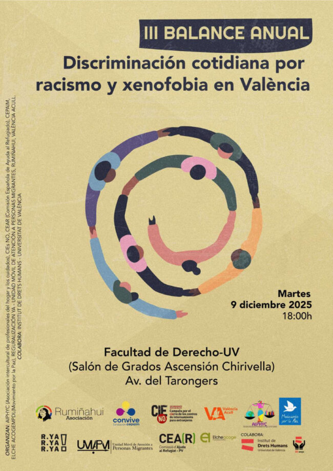 III Balance anual «Discriminación cotidiana por racismo y xenofobia en València 2025» III Balance anual "Discriminación cotidiana por racismo y xenofobia en València 2025"